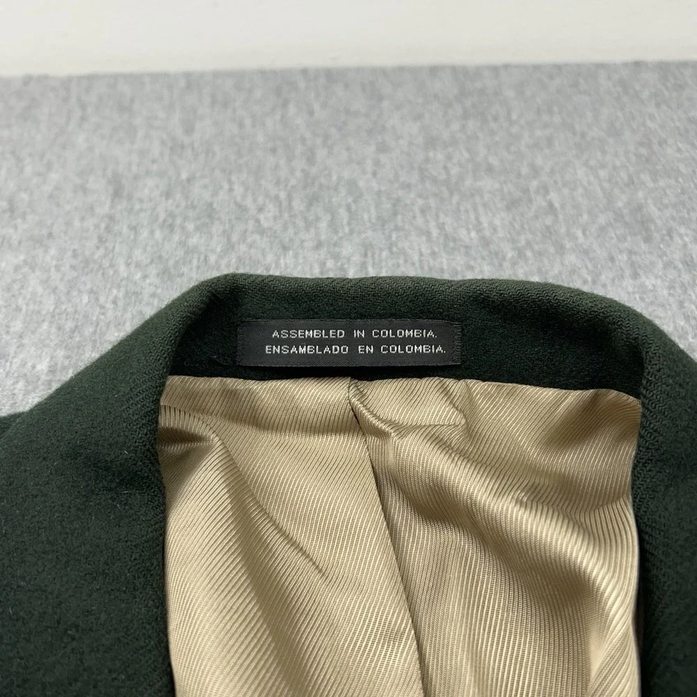 Stafford Options 100% Camel Hair Blazer Mens 42R Green Two Button Sport‎ Coat